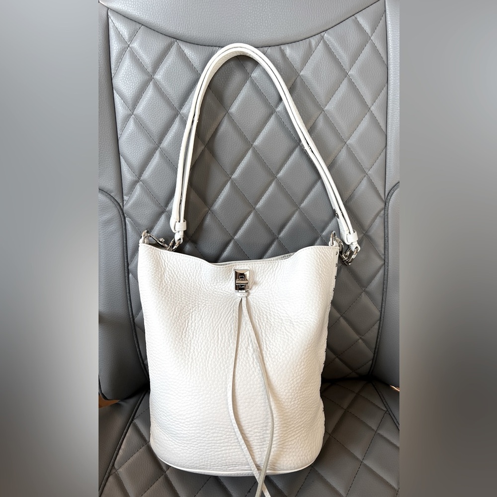 Rebecca Minkoff Leather Darren Bucket Bag - Picture 3 of 11